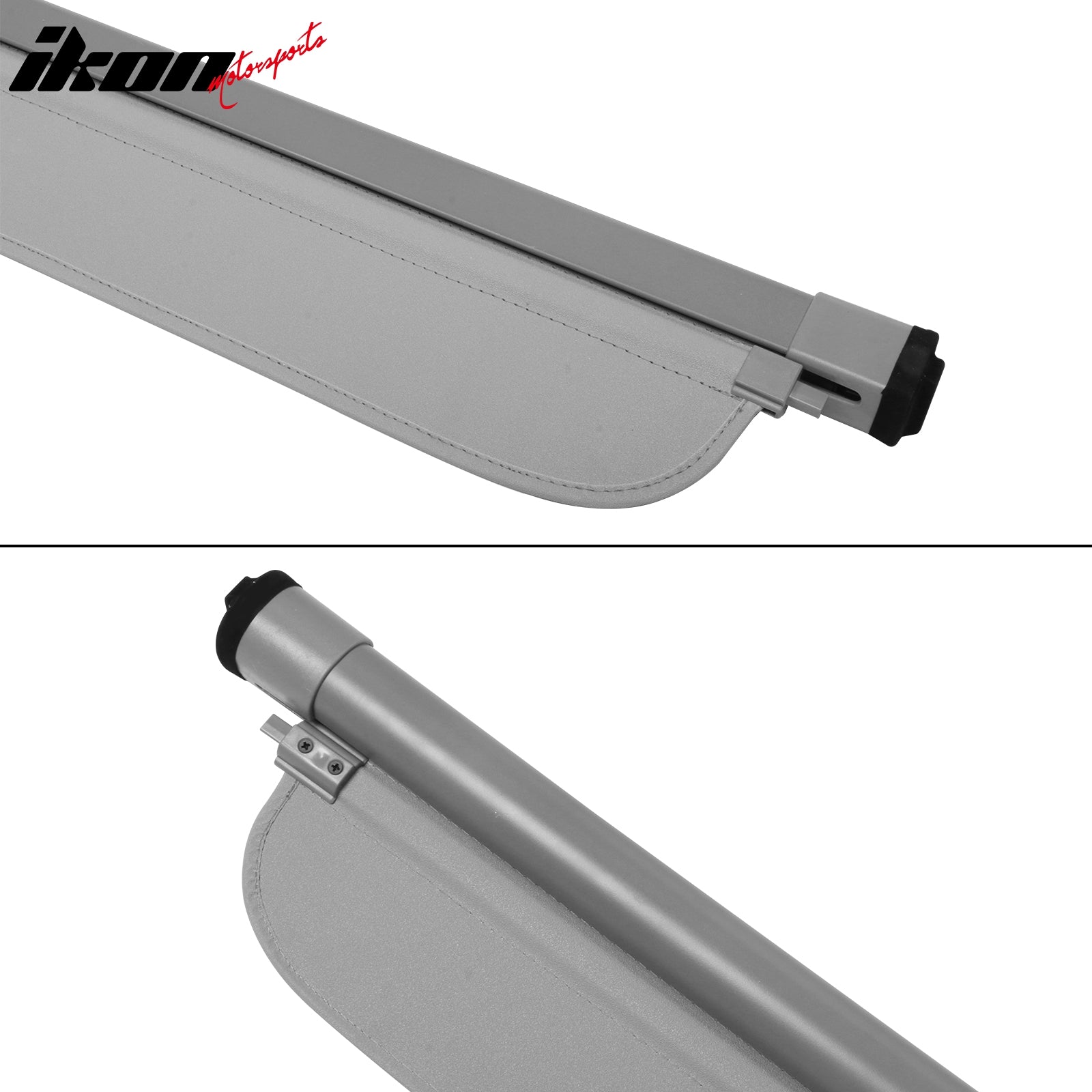 Cargo Cover Compatible With 2006-2011 Benz ML Class W164, Vinly + Aluminum Rod Tonneau Cover Retractable By IKON MOTORSPORTS, 2007 2008 2009 2010 2011 2012