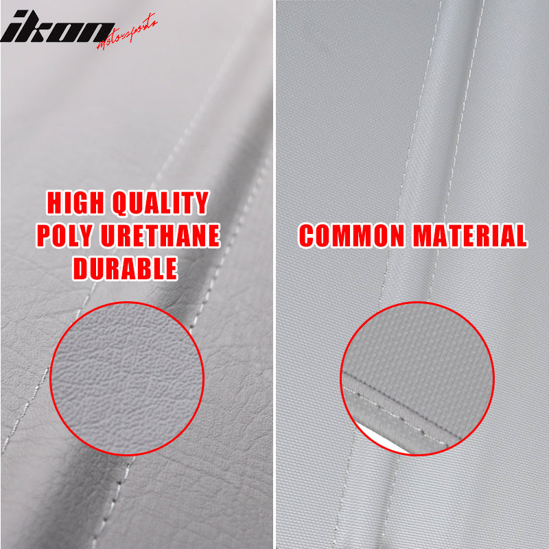 Cargo Cover Compatible With 2006-2011 Benz ML Class W164, Vinly + Aluminum Rod Tonneau Cover Retractable By IKON MOTORSPORTS, 2007 2008 2009 2010 2011 2012