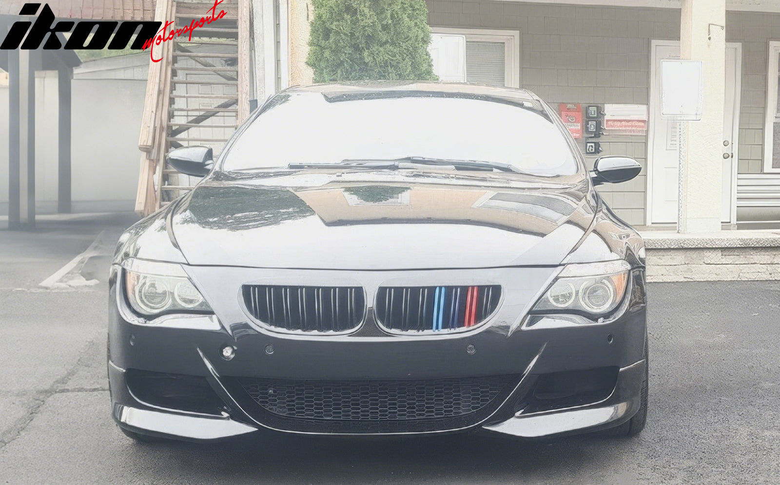 Fits 06-11 BMW E63 E64 M6 A Style Front Bumper Lip Splitter 2PC- PU