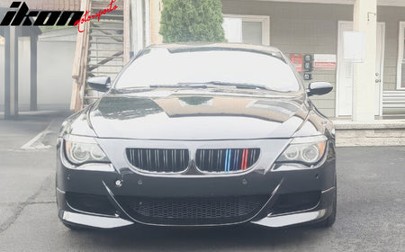 Fits 06-11 BMW E63 E64 M6 A Style Front Bumper Lip Splitter 2PC- PU