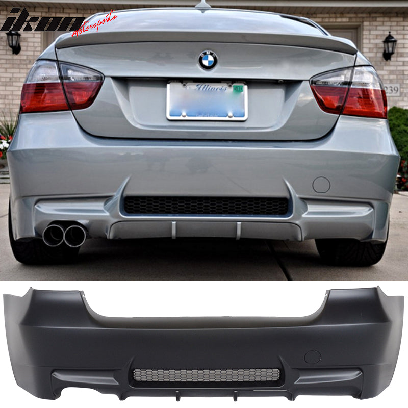 2006-2011 BMW E90 3 Series Rear Bumper Cover M3 Style 1 Outlet PP