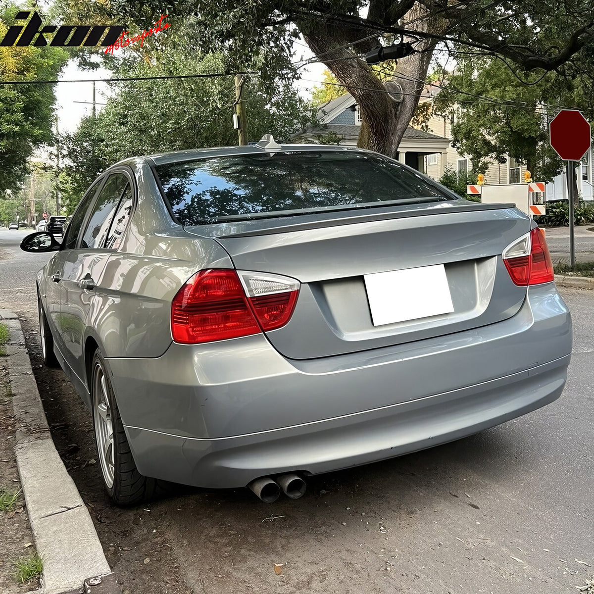 CARBON FIBER For BMW E90 V STYLE REAR TRUNK SPOILER WING M Sport M3 4DR SEDAN EB
