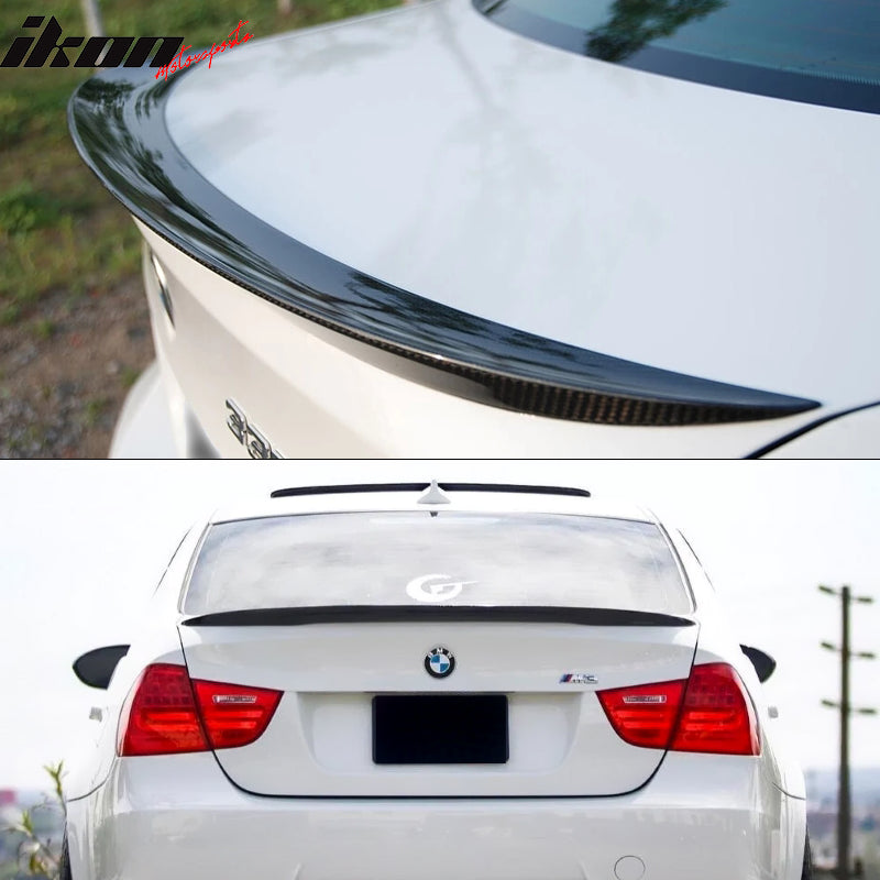 Fits 06-11 BMW E90 3-Series Sedan Performance Style Trunk Spoiler Carbon Fiber