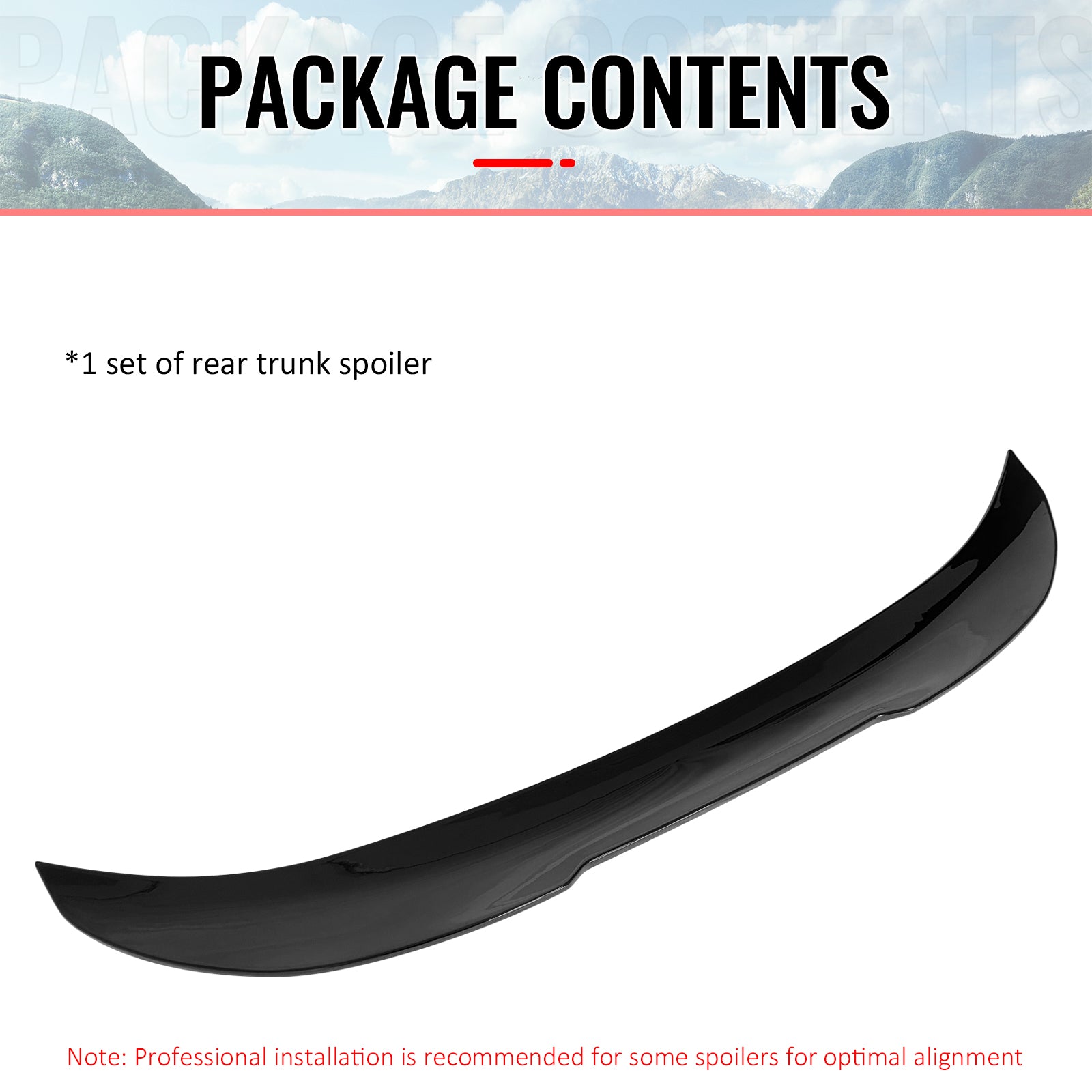 Fits 06-11 BMW E90 3-Series M3 Sedan PSM Style Trunk Spoiler ABS