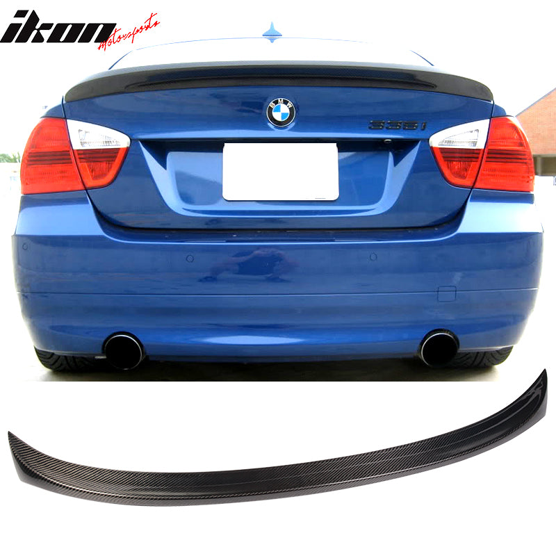 2006-2011 BMW E90 3-Series Sedan M-T Style Trunk Spoiler Carbon Fiber