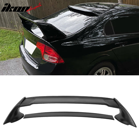 2006 - 2011 Honda Civic 8th Gen FD2 RR Style Unpainted Trunk Spoiler ABSIkon Motorsports