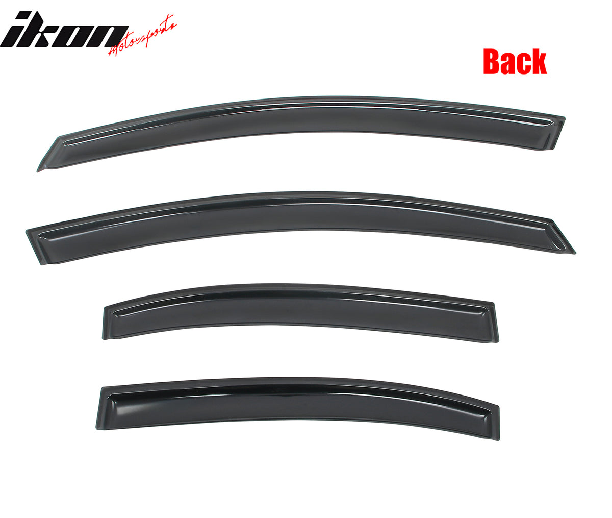 Fits 06-11 Honda Civic 4-Door Sedan Window Visors In-Channel Sun Rain Vent Guard