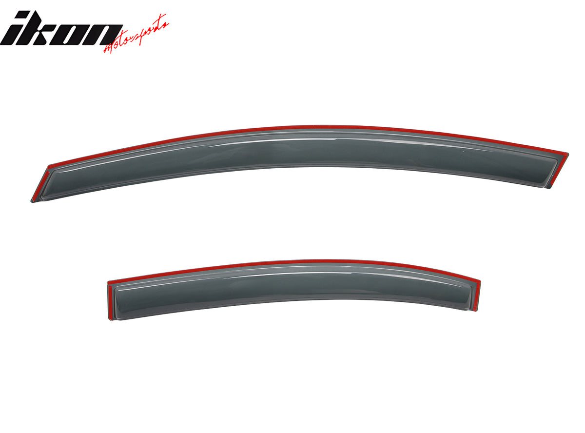 Fits 06-11 Honda Civic 4-Door Sedan Window Visors In-Channel Sun Rain Vent Guard