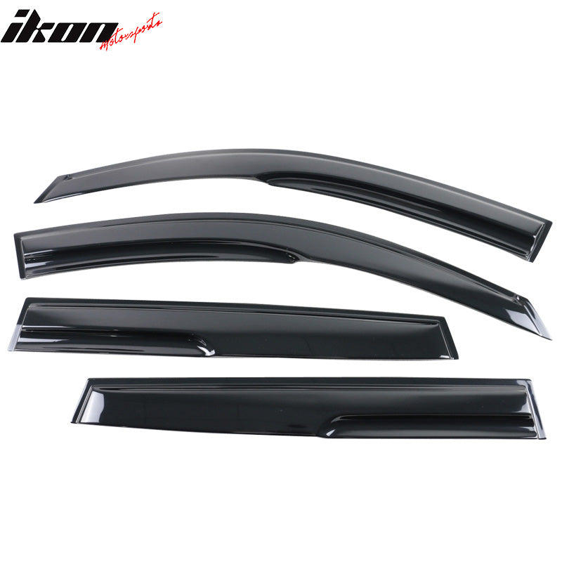 Fit 2006-2012 Toyota RAV4 XU40 Window Visor Smoke Tinted & Semi-transparent