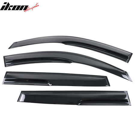Fit 2006-2012 Toyota RAV4 XU40 Window Visor Smoke Tinted & Semi-transparent