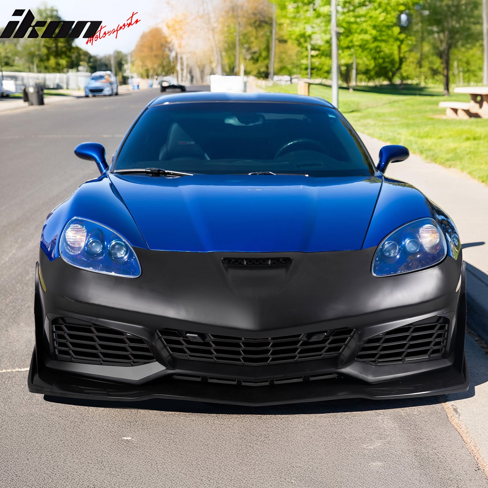 Fits 06-13 Corvette C6 Front Bumper Cover C7 ZR1 Style Conversion Replacement