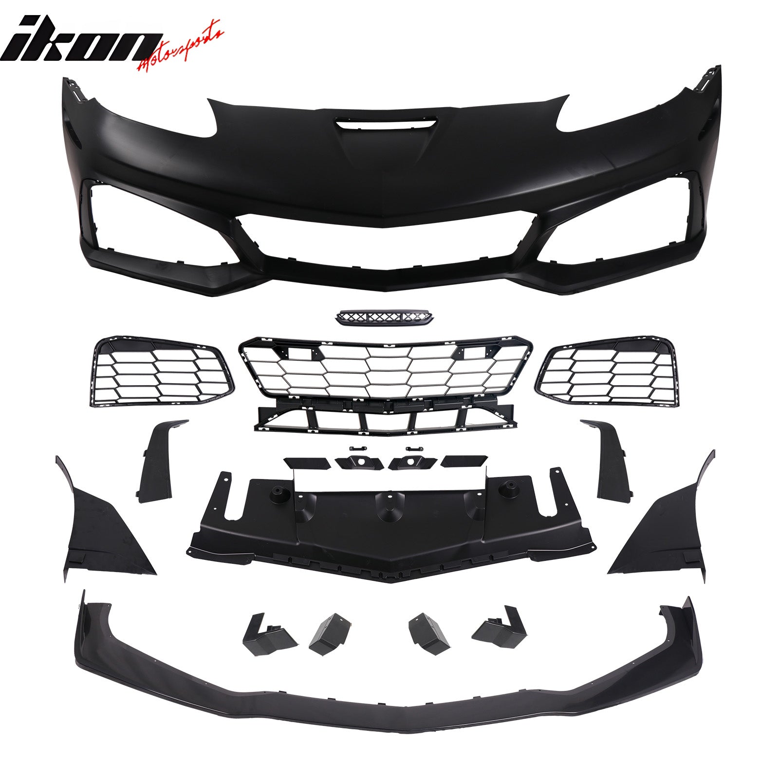 Fits 06-13 Corvette C6 Front Bumper Cover C7 ZR1 Style Conversion