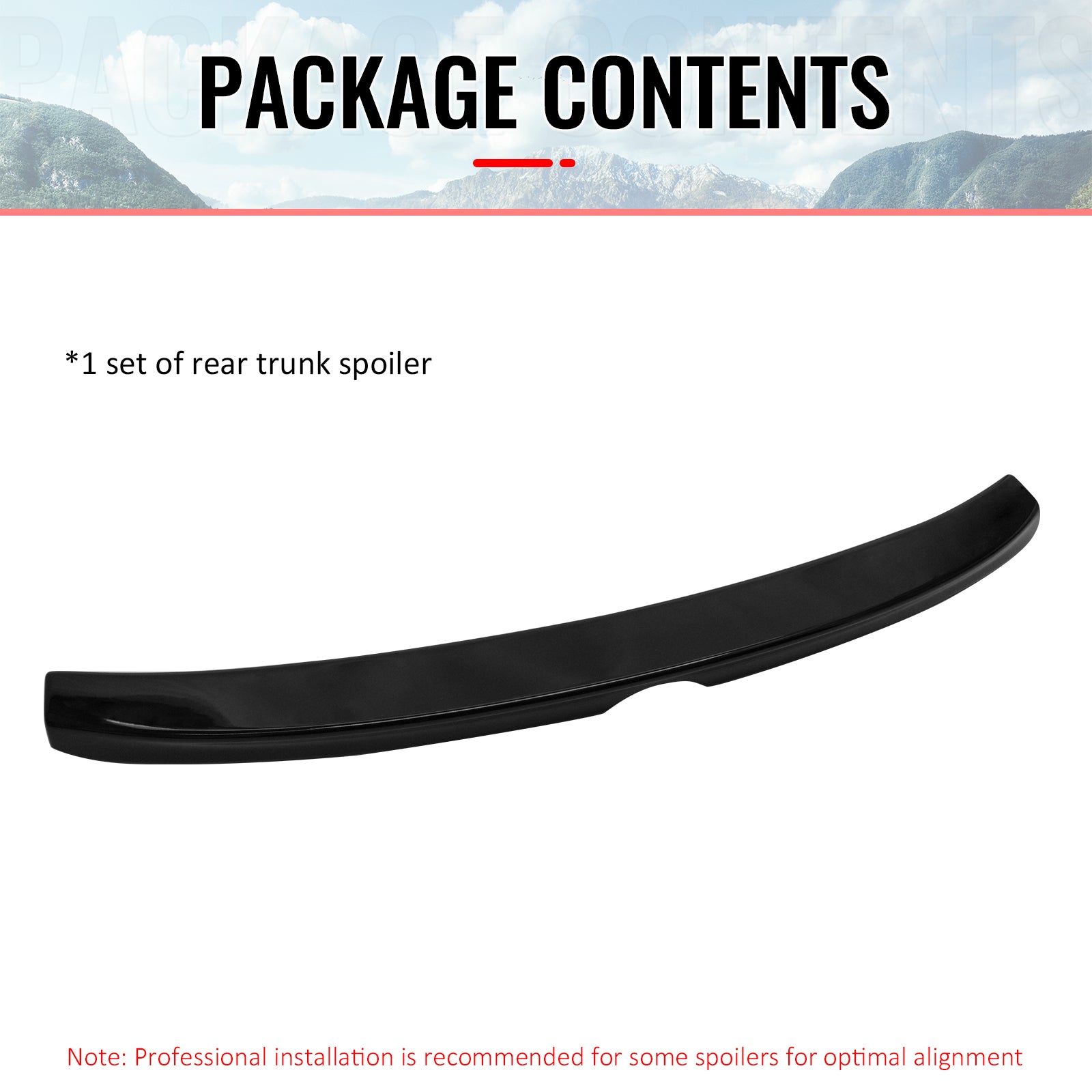 Fits 06-13 Lexus IS250/IS350 Sedan C Style Rear Trunk Spoiler Wing Painted Black