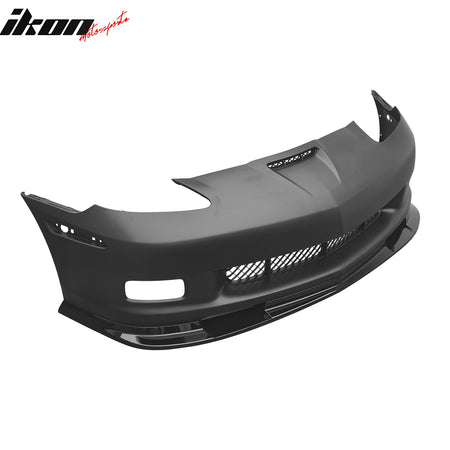 Fits 06-13 Chevrolet Corvette C6 Front Bumper Cover Z06 Style w/ Gloss Black Lip