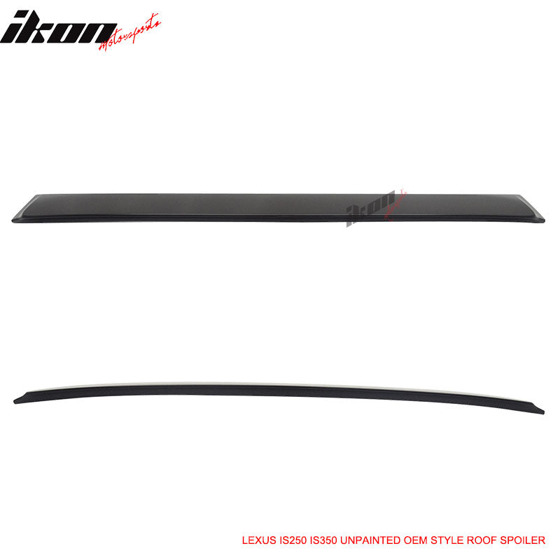 Fits 06-13 Lexus IS250 IS350 Sedan OE Style Rear Window Roof Spoiler Unpainted