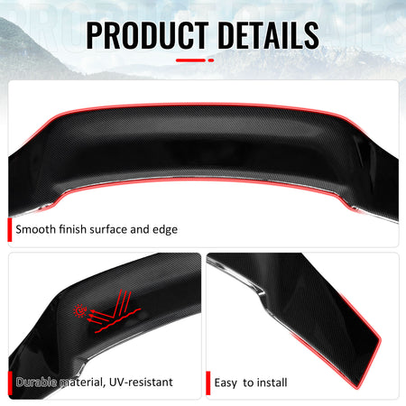 Fits 06-14 Lexus IS250 IS350 IS F 4DR Trunk Spoiler Carbon Fiber Print R Style