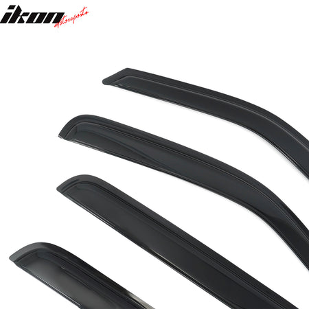 Fits 06-14 Honda Ridgeline Window Visors Smoke Acrylic Rain Sun Vent Shade 4PCS