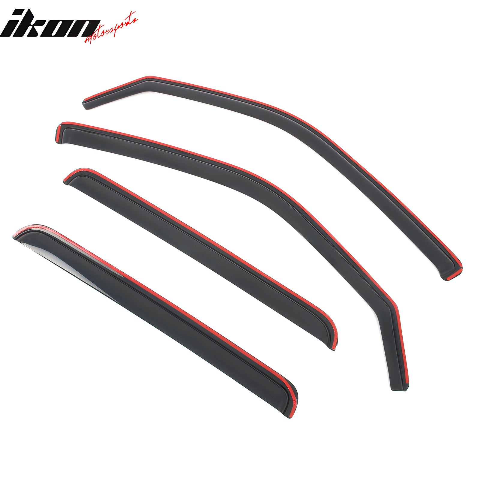 Fits 06-14 Honda Ridgeline Window Visors In Channel Deflectors Vent Guard 4PCS