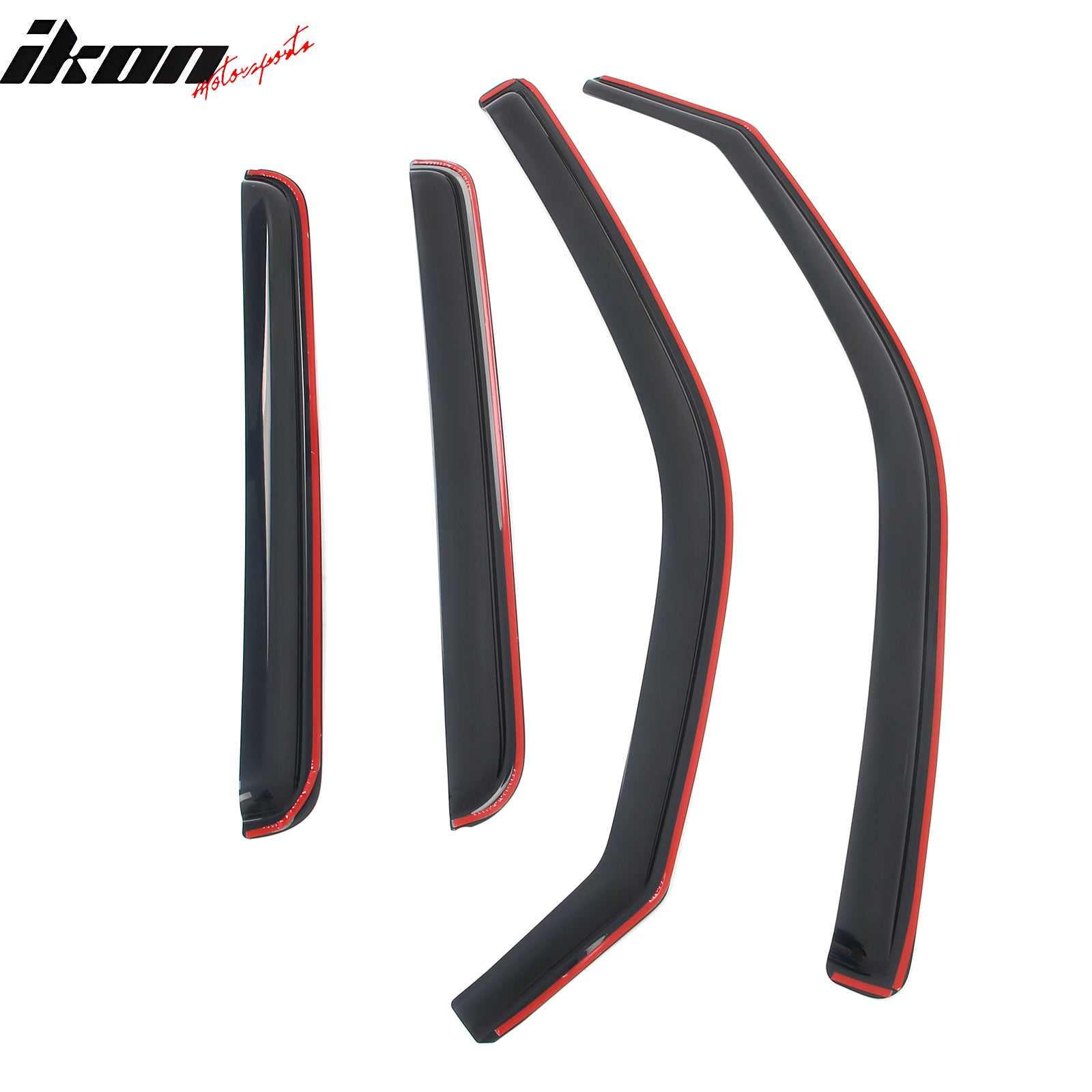 Fits 06-14 Honda Ridgeline Window Visors In Channel Deflectors Vent Guard 4PCS