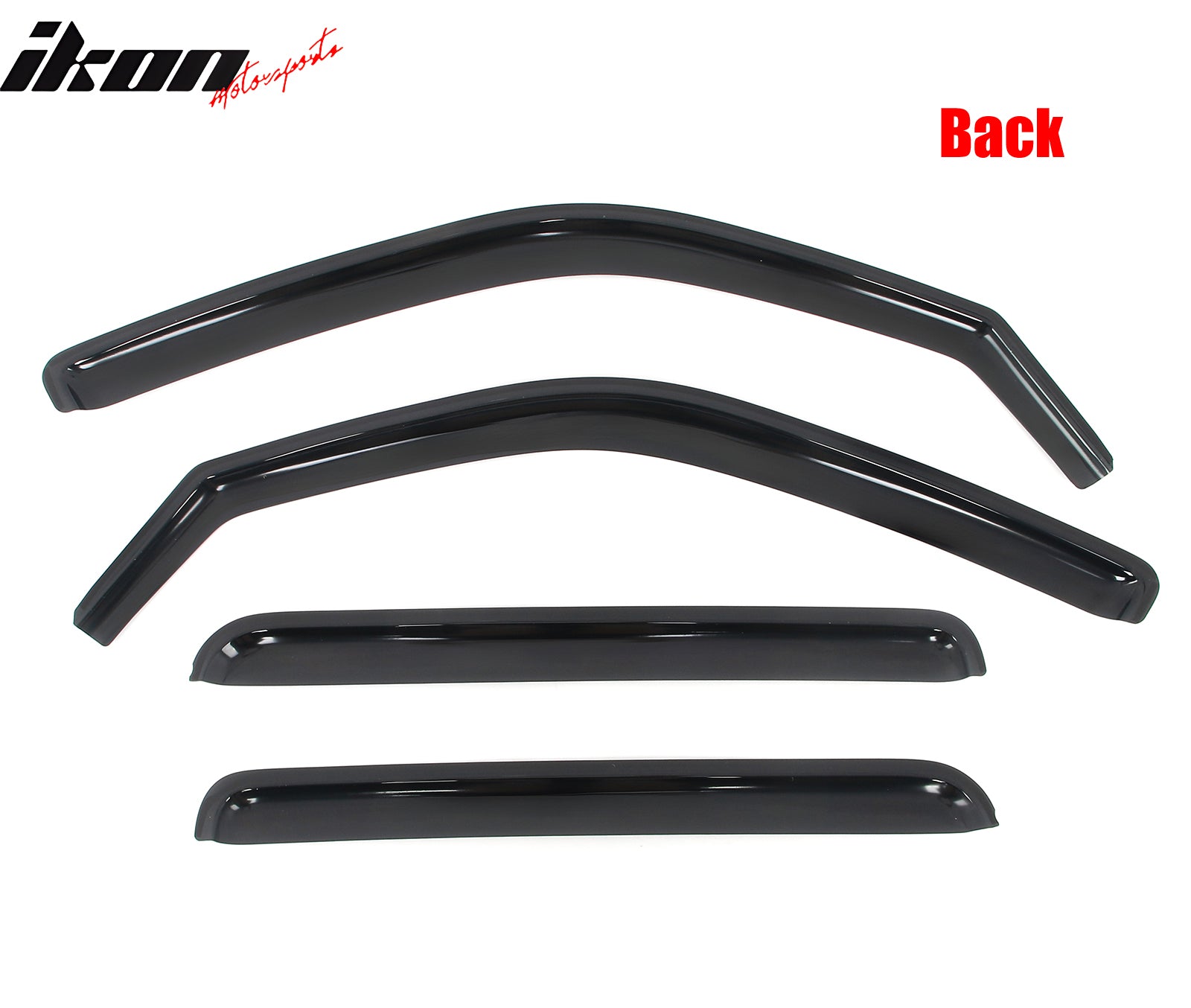 Fits 06-14 Honda Ridgeline Window Visors In Channel Deflectors Vent Guard 4PCS