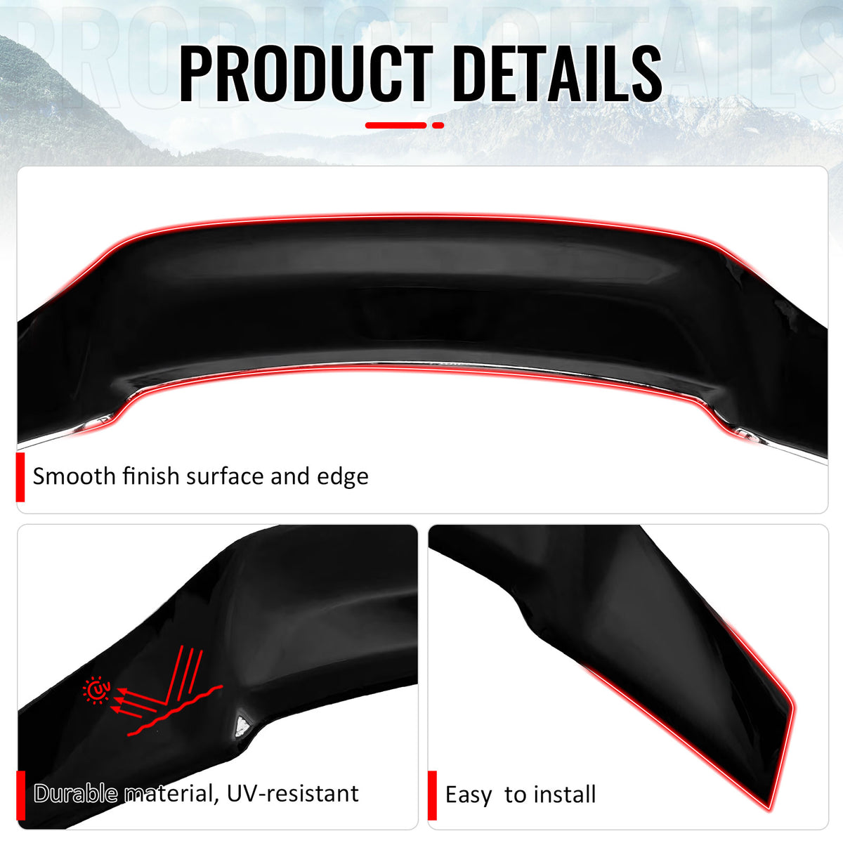 Fits 06-14 Lexus IS250 IS350 IS F 4DR Trunk Spoiler Wing Gloss Black R Style ABS