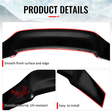 Fits 06-14 Lexus IS250 IS350 IS F 4DR Trunk Spoiler Wing Gloss Black R Style ABS