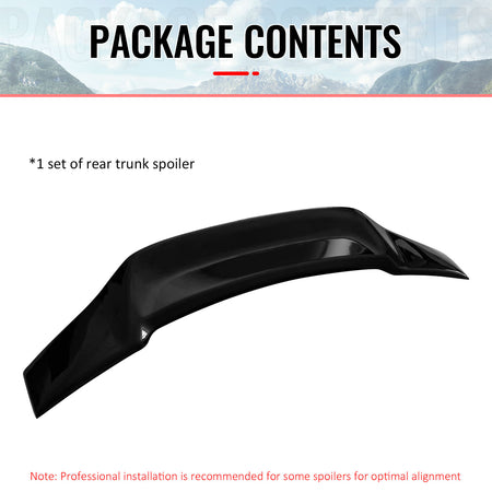 Fits 06-14 Lexus IS250 IS350 IS F 4DR Trunk Spoiler Wing Gloss Black R Style ABS