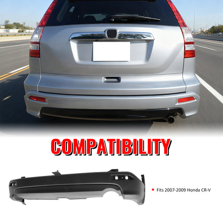 Fits 07-09 Honda CR-V CRV MD Style Rear Bumper Cover Conversion Replacement PP