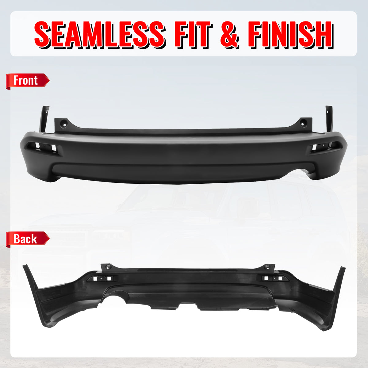 Fits 07-09 Honda CR-V CRV MD Style Rear Bumper Cover Conversion Replacement PP