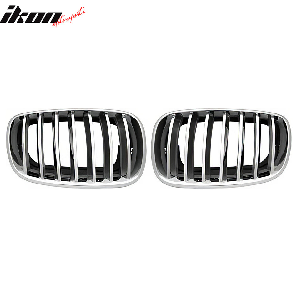 2007-2009 BMW E70 X5 E71 X6 Performance Style Front Upper Grille 2PCS
