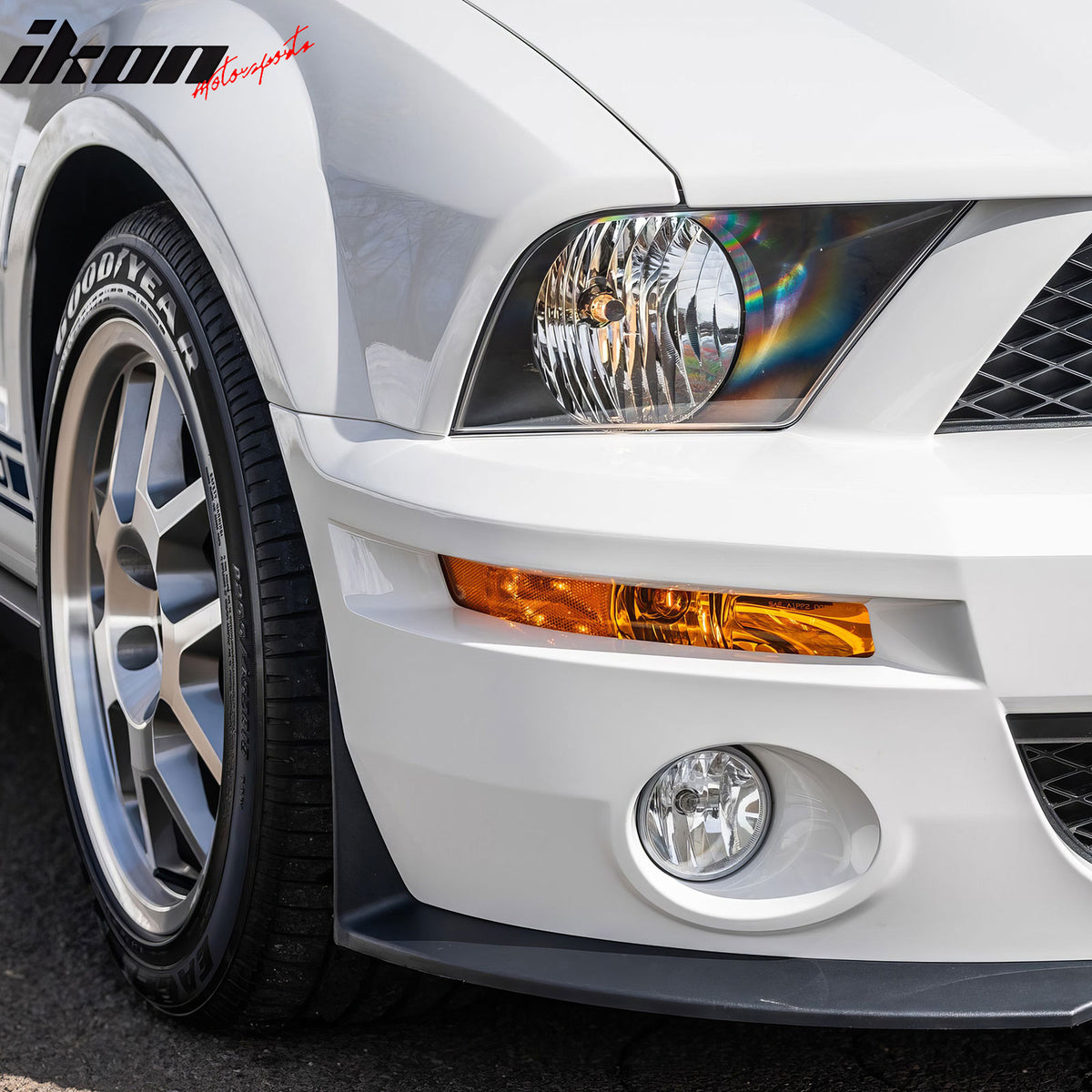 Fits 07-09 Ford Mustang Shelby GT500 OE Style Halogen Bulb Headlights Lamp Pair