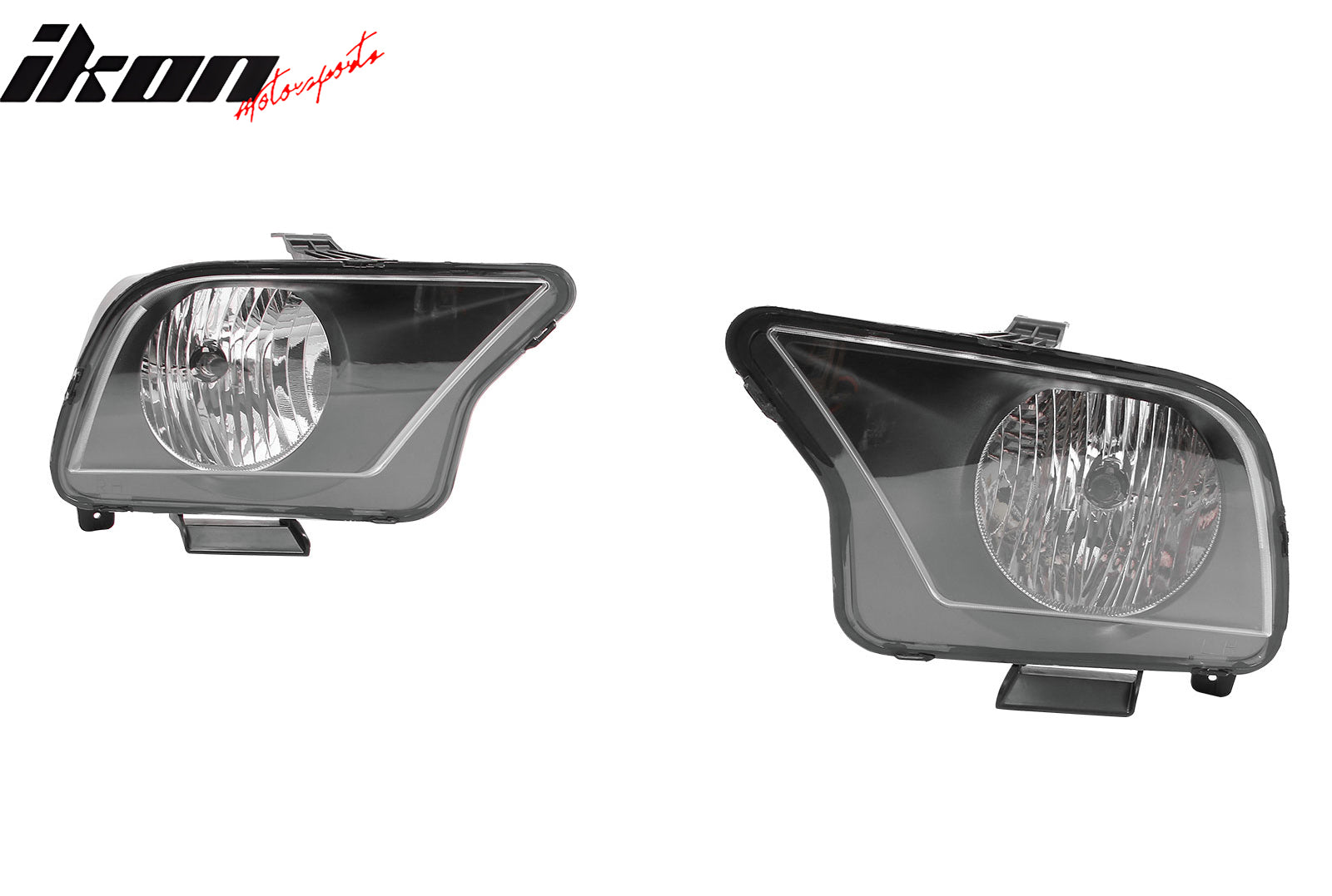Fits 07-09 Ford Mustang Shelby GT500 OE Style Halogen Bulb Headlights Lamp Pair