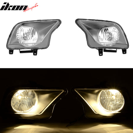 Fits 07-09 Ford Mustang Shelby GT500 OE Style Halogen Bulb Headlights Lamp Pair