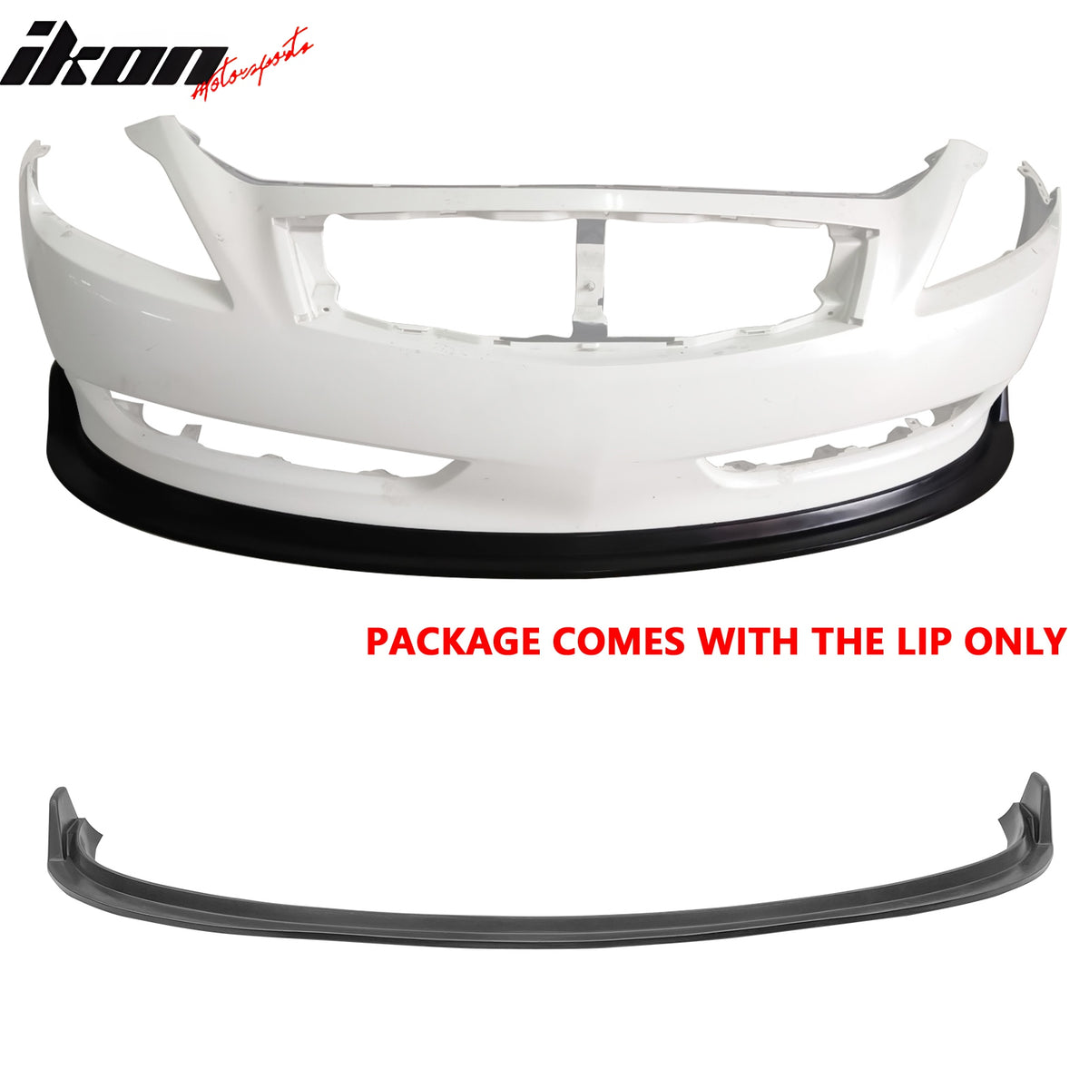 For 07-09 Infiniti G37 2DR MDA V2 Style PU Black Front Bumper Lip Lower Splitter
