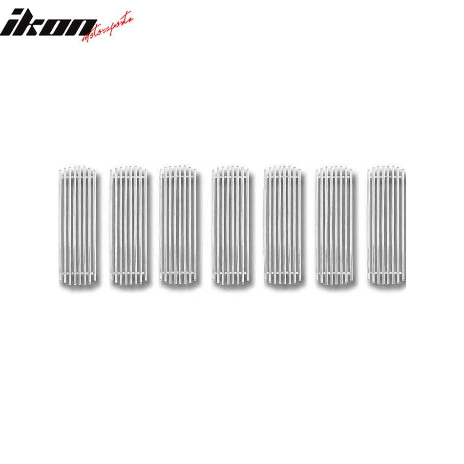 2007-2009 Jeep Compass Billet Style Chrome 3PCS Front Grille Inserts