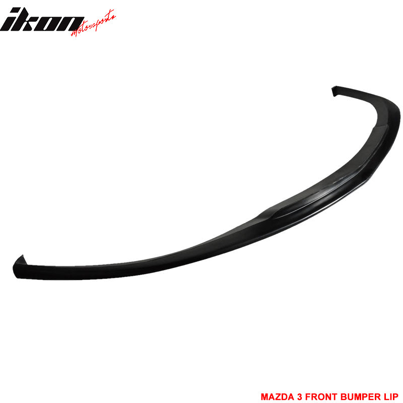 Advancetuning K-Style Rear Bumper Lip Splitter Diffuser For 2009-2011 Mazda 3 Hatchback – Unpainted PU Pair