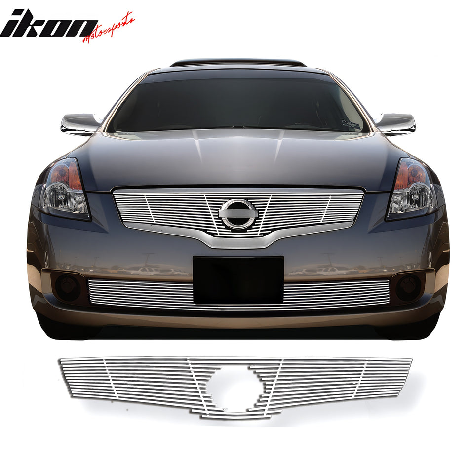 2007-2009 Nissan Altima Sedan Billet Chrome Grille Stainless Steel 1PC
