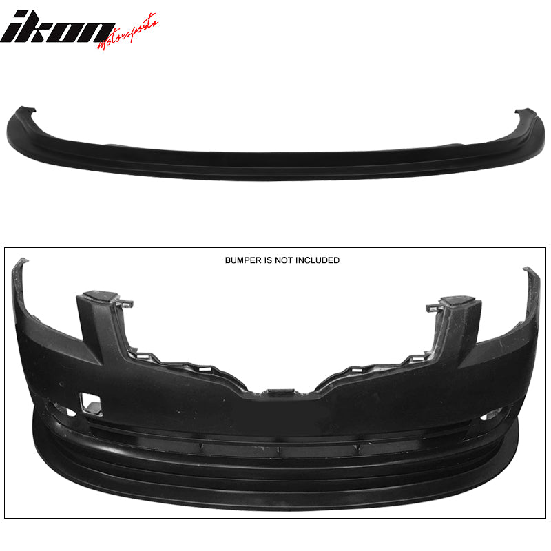 Front Lip Compatible With 2007-2009 Nissan Altima Sedan, Ikon DP Style Unpainted Black Polyurethane (PU) Spoiler Splitter Valance Chin Bodykit by IKON MOTORSPORTS, 2008