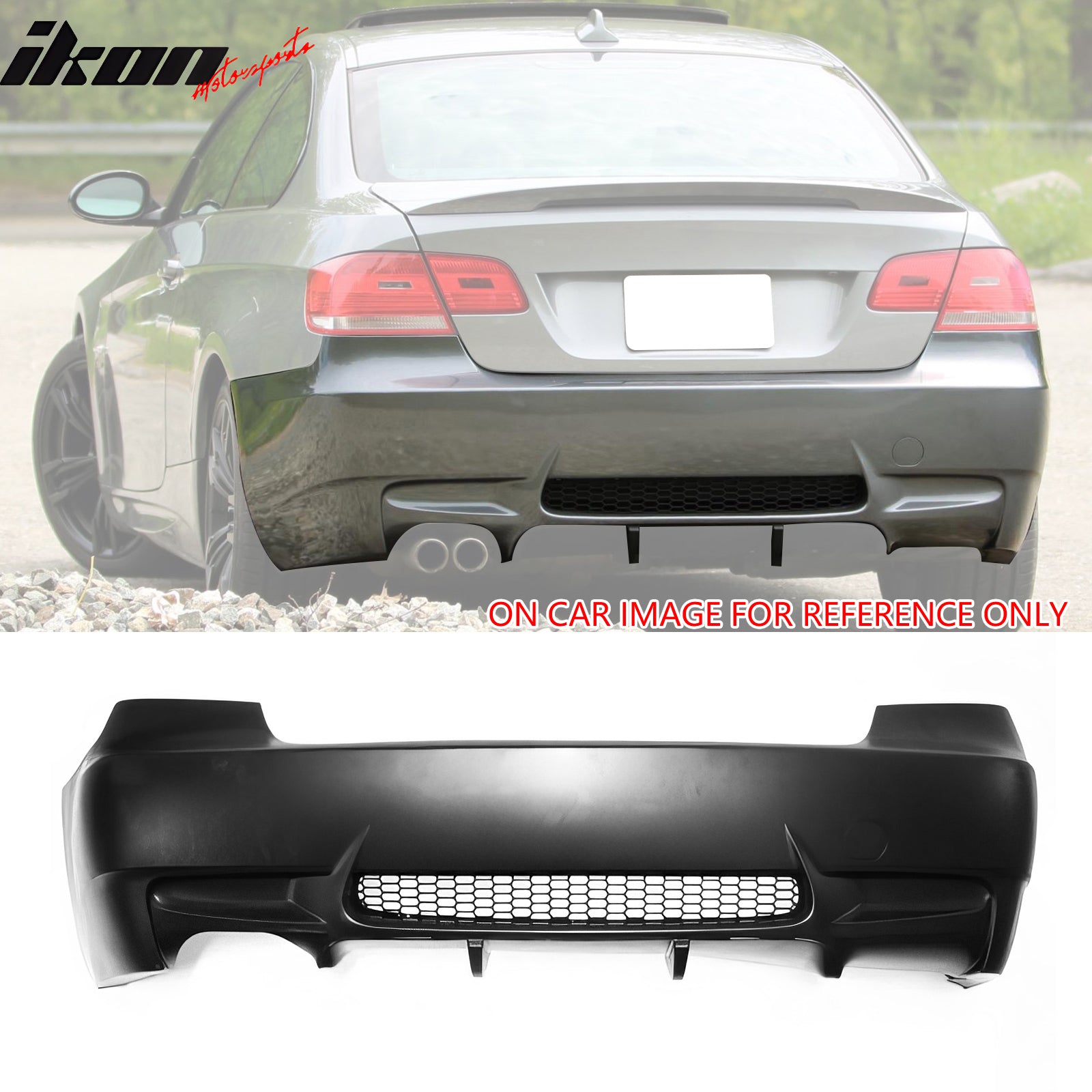 Fits 07-10 BMW E92 E93 3 Series M3 Style Fog Lamps Front & Rear Bumper Cover PP
