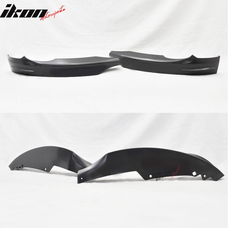 Fits 07-10 BMW E92 E93 3-Series Coupe Pre LCI 2PCS Front Bumper Lip Splitters PP