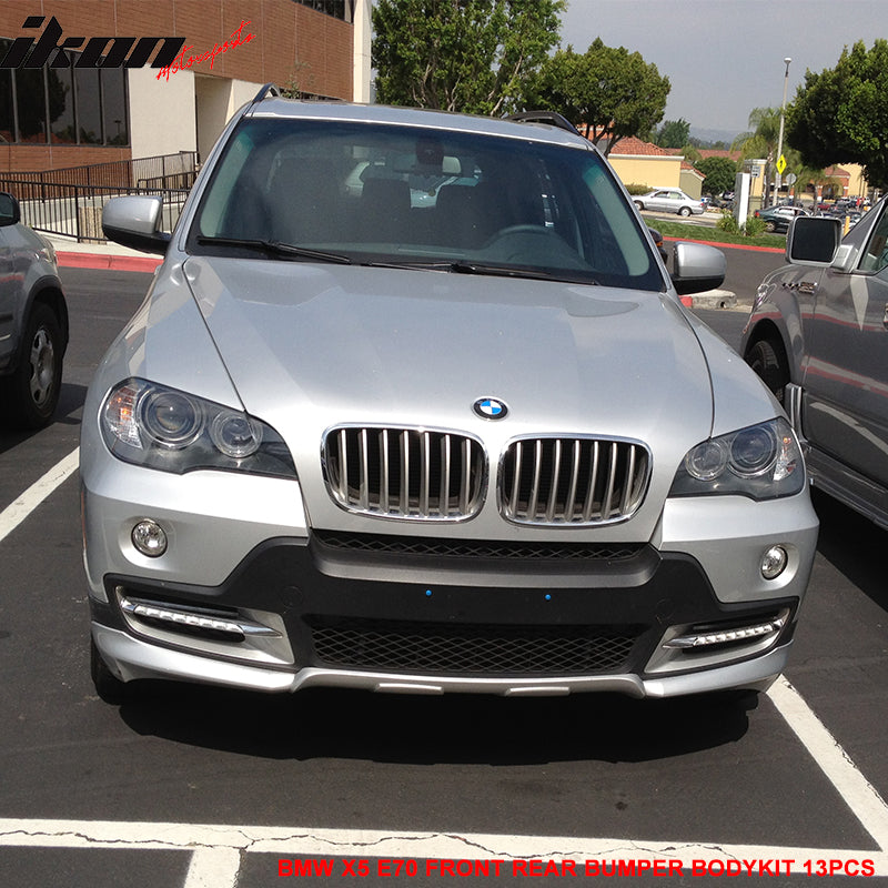 Fits 07-10 X5 E70 PP Full Aerodynamic AERO Bumper Body Lip Kit