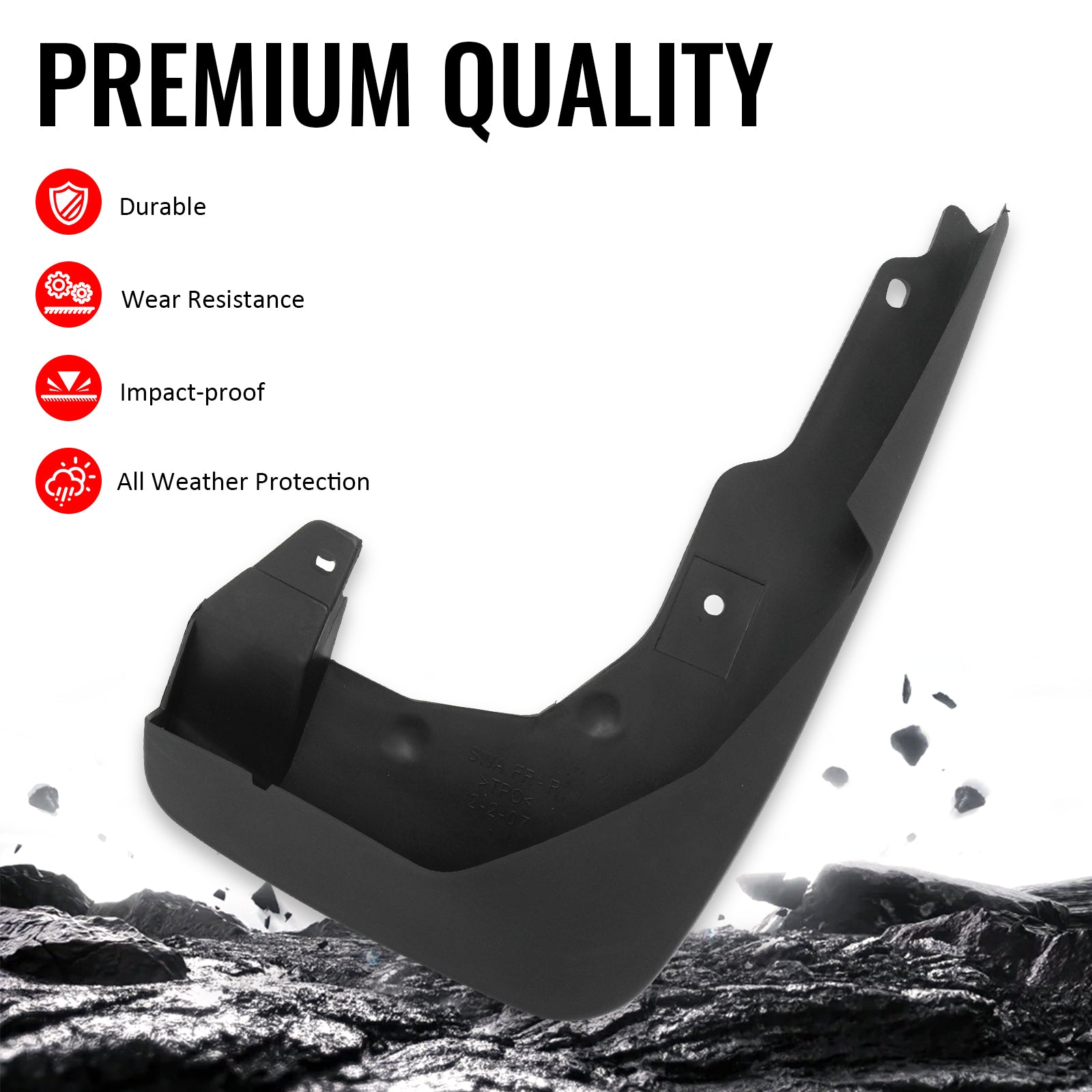 Fits 07-11 Honda CR-V Front & Rear Fender Mud Flaps Wheel Arch Splash Guards PP
