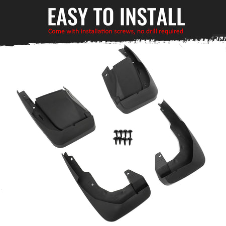 Fits 07-11 Honda CR-V Front & Rear Fender Mud Flaps Wheel Arch Splash Guards PP