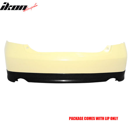 For 07-11 Toyota Camry SE Style Rear Bumper Lip Lower Spoiler Guard Unpainted PU