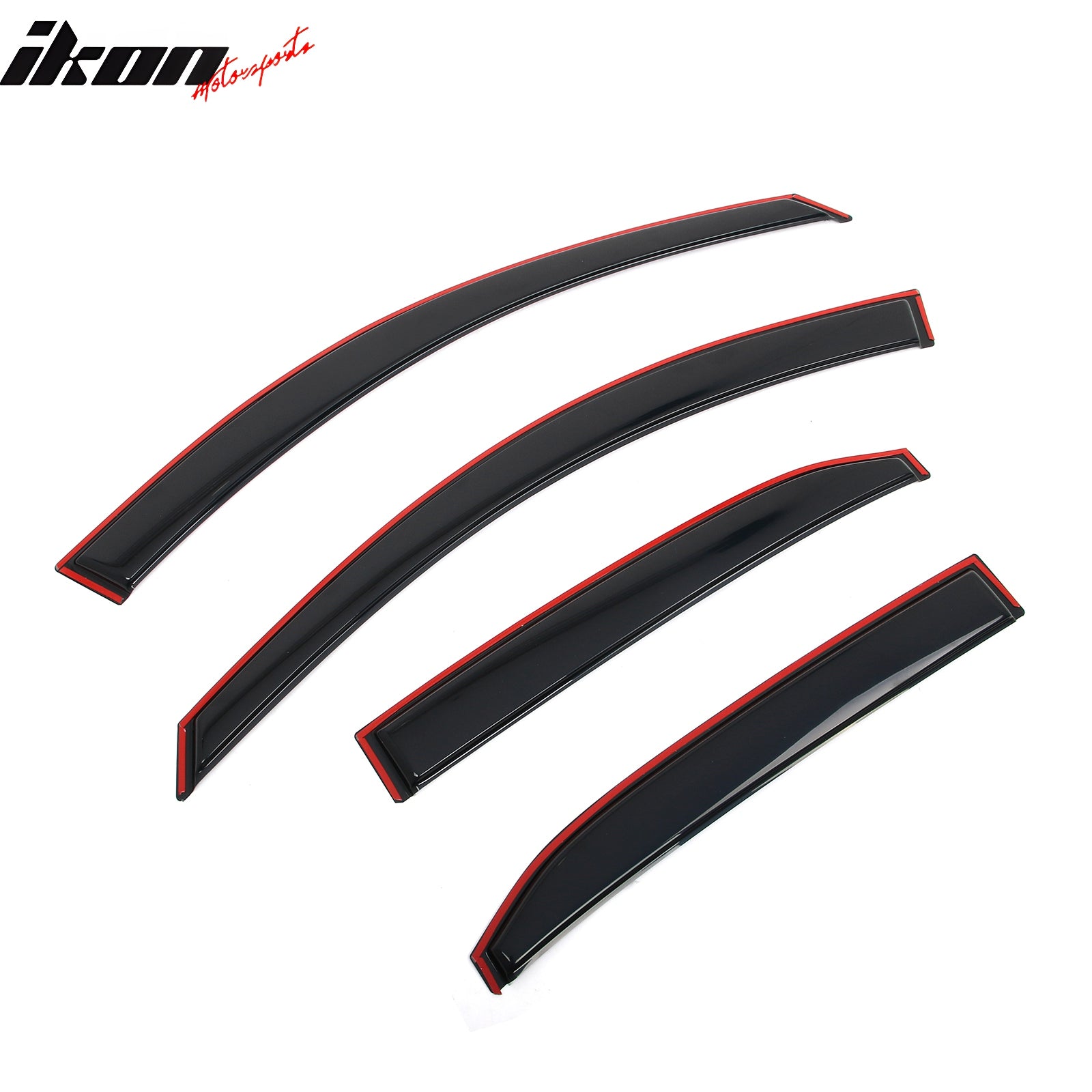 Fits 07-11 Toyota Camry In-Channel Window Visor Acrylic Rain Sun Shade Deflector