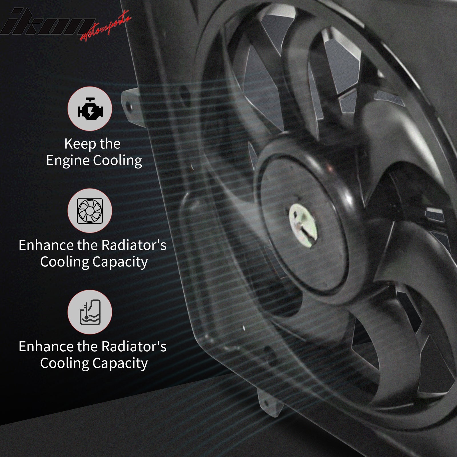 2007 - 2012 Lexus ES350 2009 - 2016 Toyota Venza 3.5L Dual Cooling FanIkon Motorsports