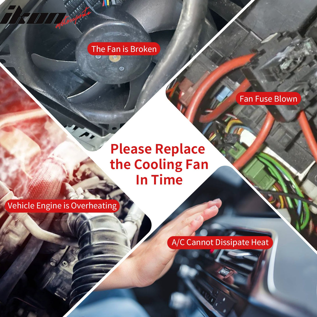 2007 - 2012 Lexus ES350 2009 - 2016 Toyota Venza 3.5L Dual Cooling FanIkon Motorsports