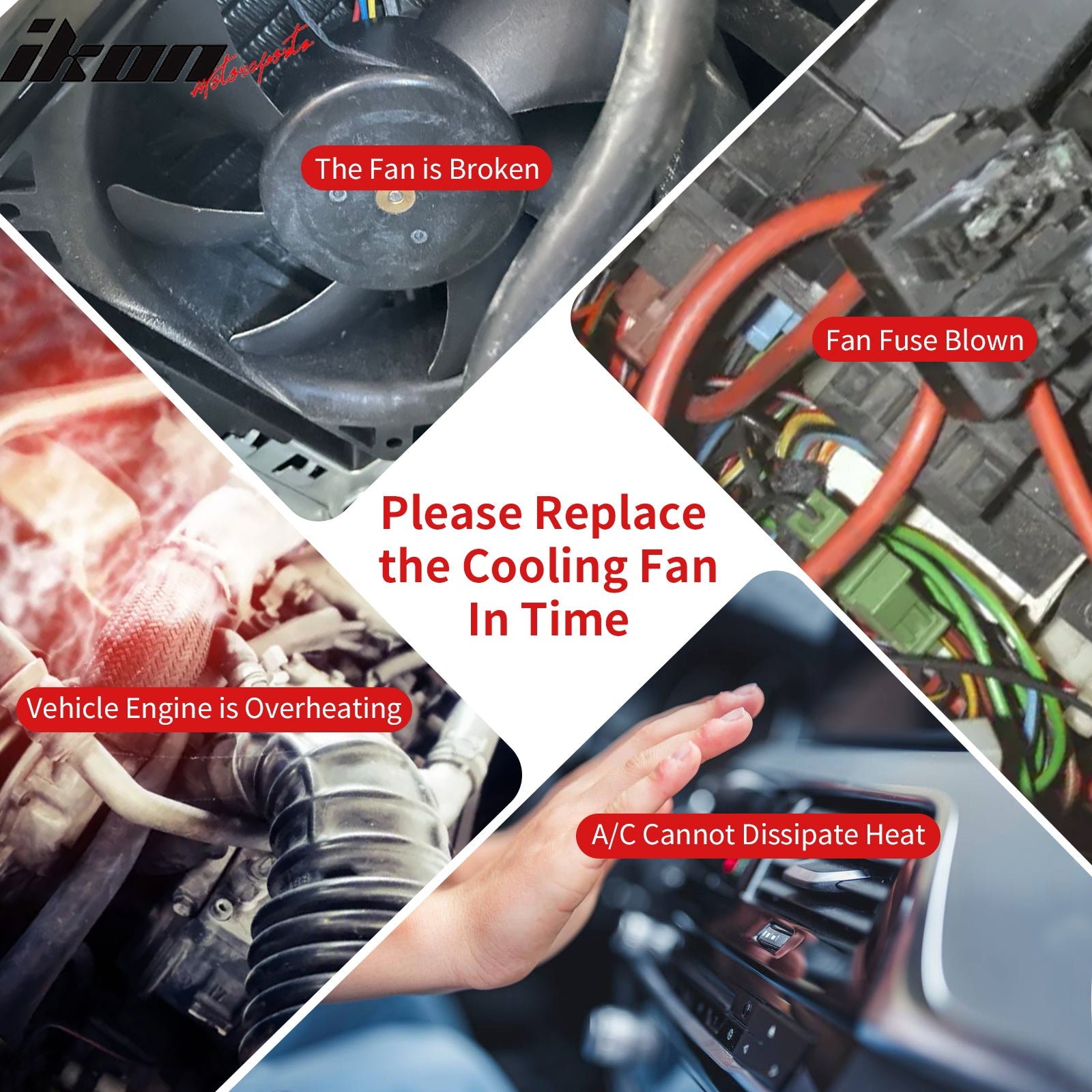 2007 - 2012 Lexus ES350 2009 - 2016 Toyota Venza 3.5L Dual Cooling FanIkon Motorsports