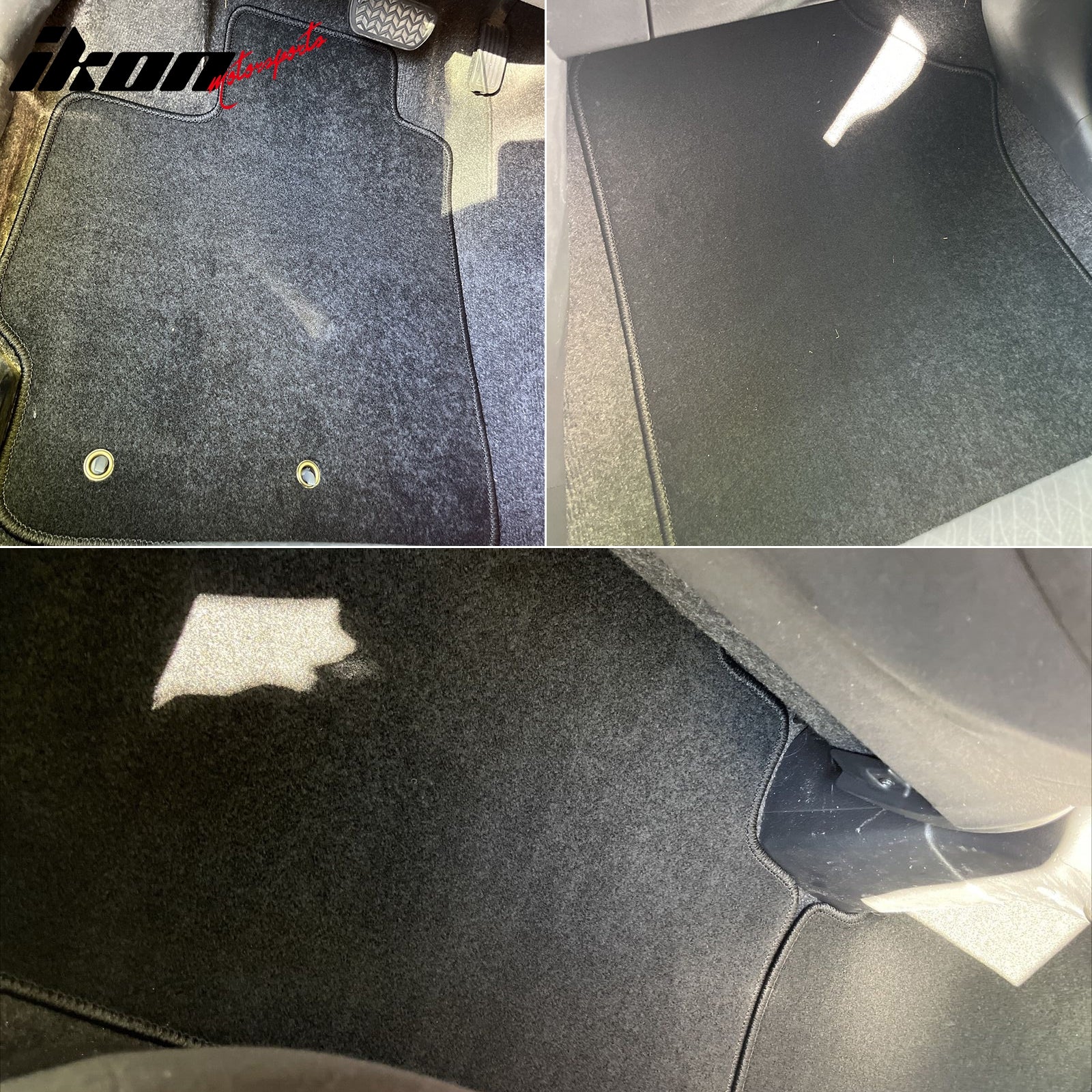 Fits 07-12 Toyota Yaris 4Dr OE Factory Fitment Car Floor Mats Front Rear Nylon