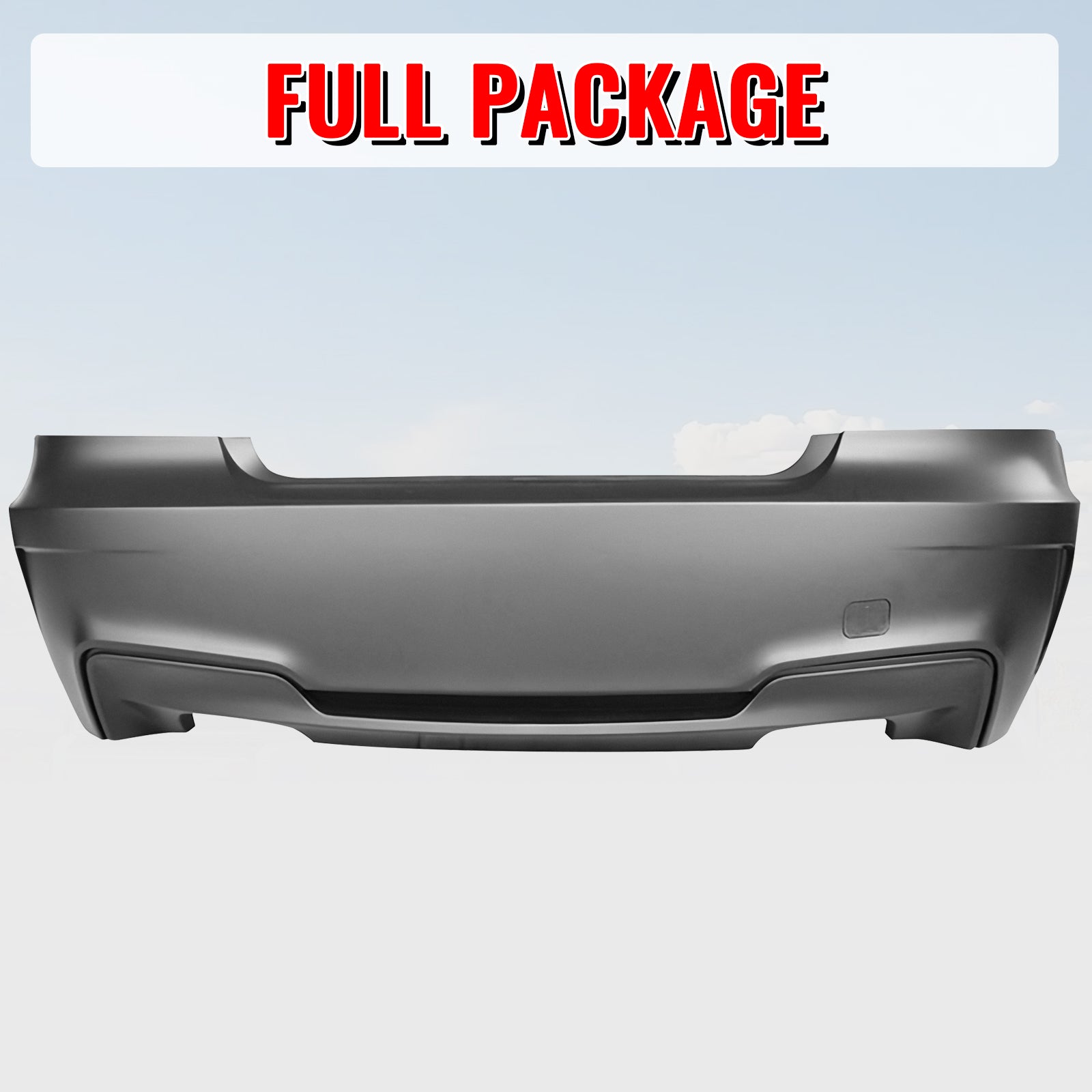 Fits 07-13 BMW 1-Series E82 Coupe E88 1M Style Rear Bumper Cover Replacement PP